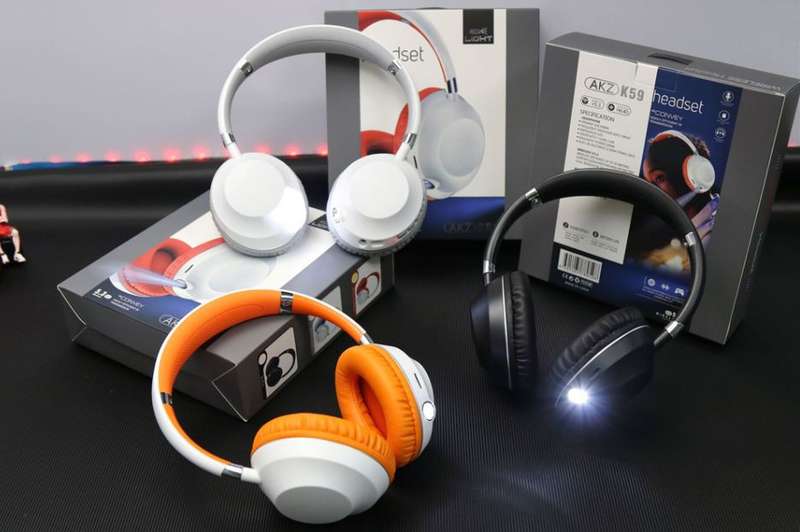 AKZ-K59 Bluetooth 5.3 Wireless Headphone With Light 400mah Battery