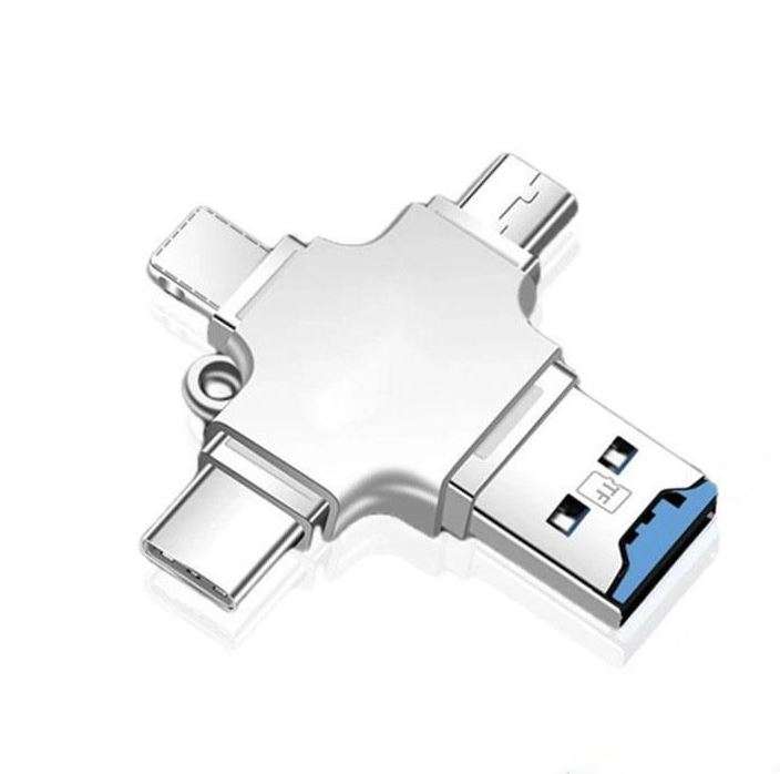 Treqa USB-12  Multi-functional Card Reader  4 In 1
