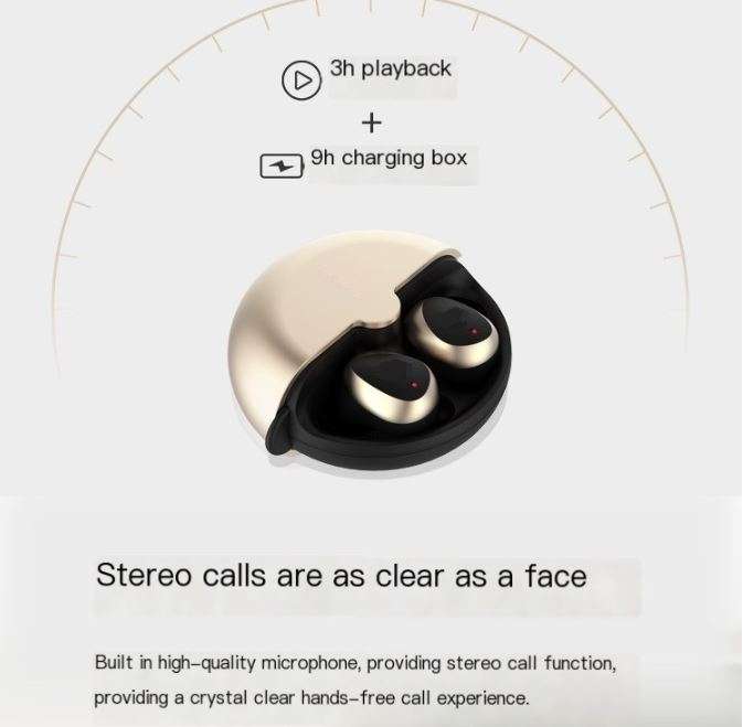 Aerbes AB-D521 Wireless Bluetooth V5.0 Smart Touch Earphone