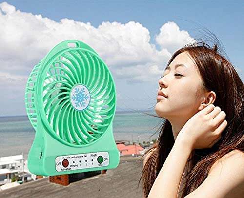 SE-F001 Rechargeable Mini Fan With LED light 1200Mah