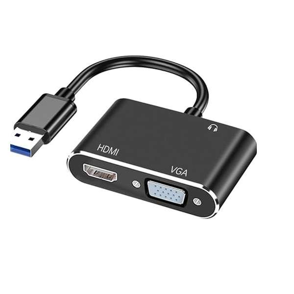SE-L105 USB 3.0 To HDMI + VGA With AUX