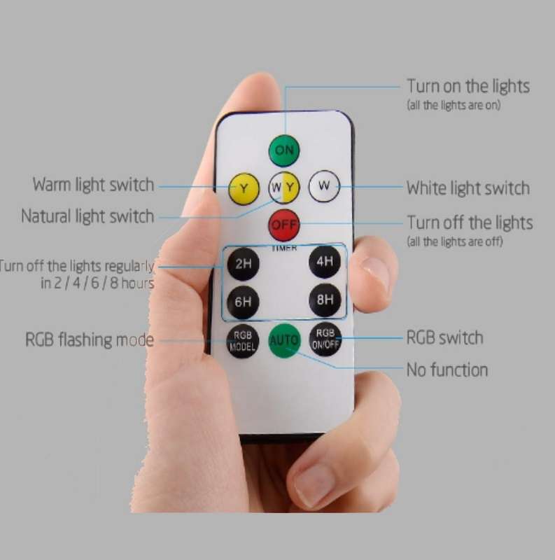 Aerbes AB-TY134 Solar Powered Garden Light RGB ,White &amp; Warm White With Remote Control