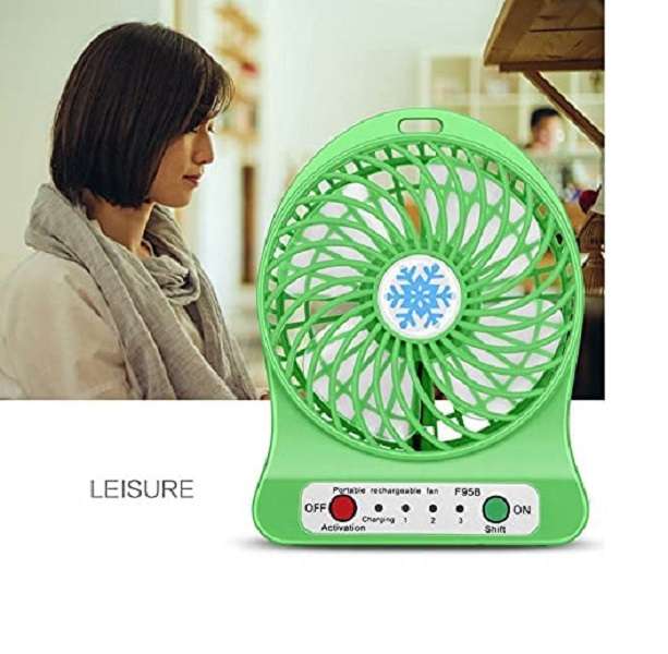 SE-F001 Rechargeable Mini Fan With LED light 1200Mah