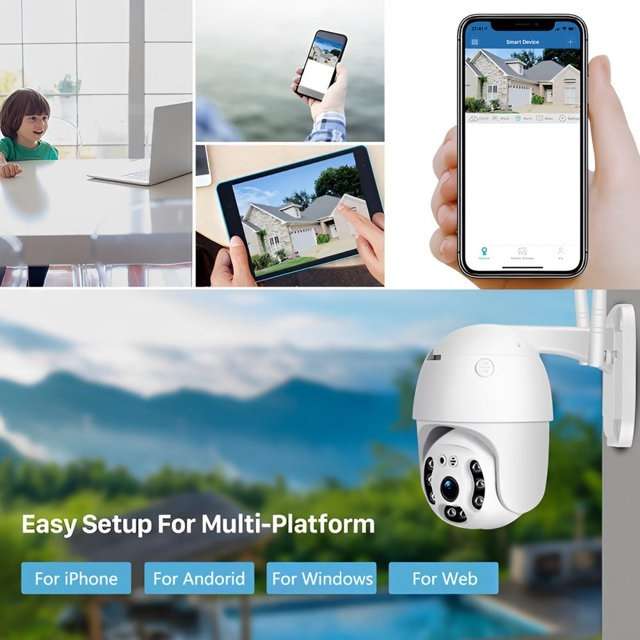 C6SX2-L Dual Light Source Wifi Ball Machine Surveillance Camera V380 Pro App