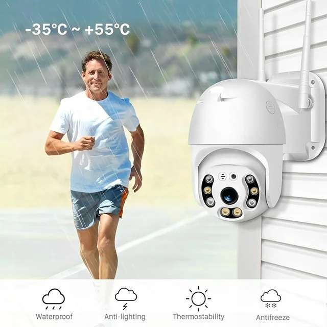 C6SX2-L Dual Light Source Wifi Ball Machine Surveillance Camera V380 Pro App