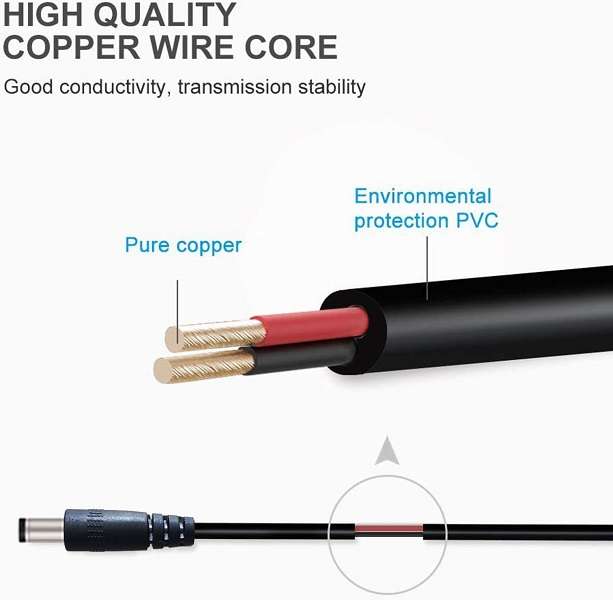 SE-L81 USB Cable Male To DC 5.5mm x 2.1mm 1.5M