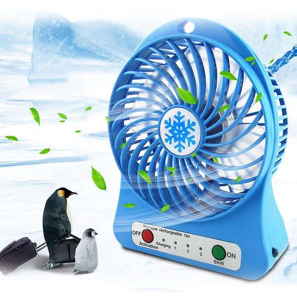 SE-F001 Rechargeable Mini Fan With LED light 1200Mah