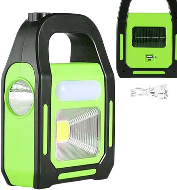 Aerbes AB-TY53 Rechargeable Solar Powered LED + COB  Emergency Work Light 5W