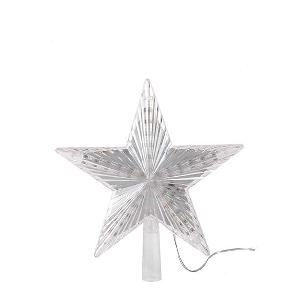 ZYF-106 Christmas Tree Top LED Star Warm White 15cm