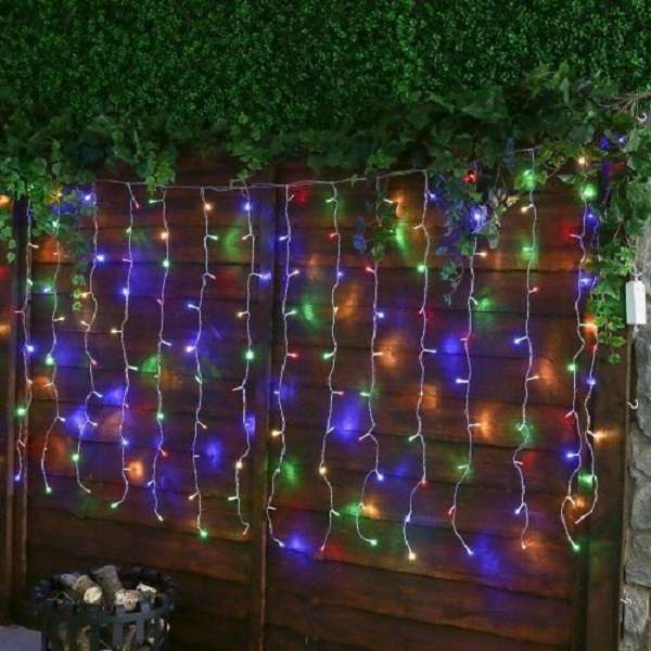 ZYF-D98 RGB 3m Across × 70cm x 38cm LED Fairy Curtain Light With Tail Plug Extension