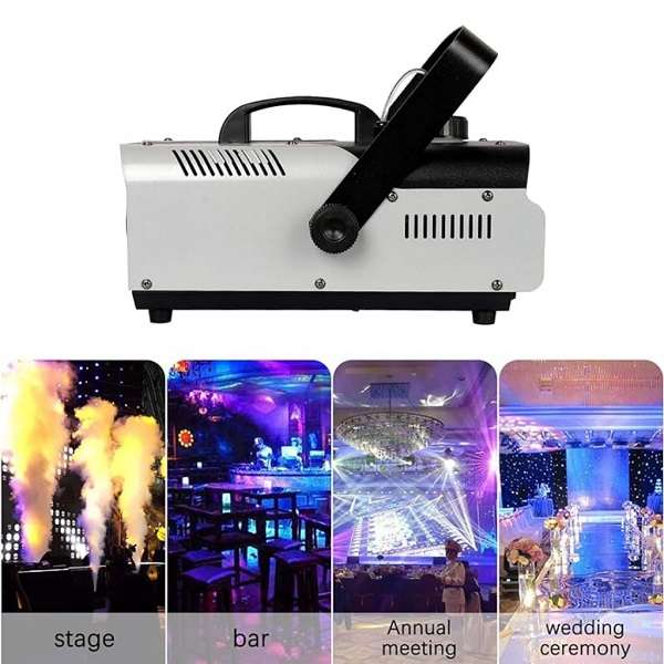 PM-013 Fog Machine Dual Control With 6 LED Light + Remote Control