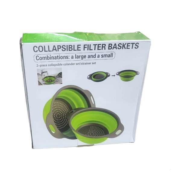 J08 Collapsible Strainer Baskets 2pcs