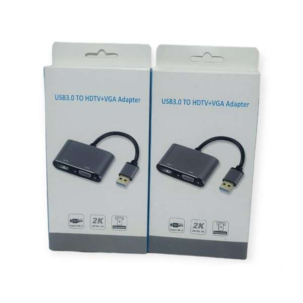 SE-L105 USB 3.0 To HDMI + VGA With AUX