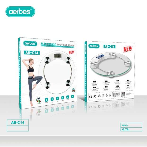Aerbes AB-C14 Round Body Weight Scale
