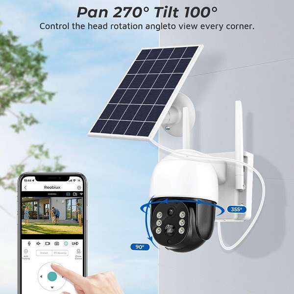 TQ5-4G Solar Powered 4G Surveillance Camera iCSee App
