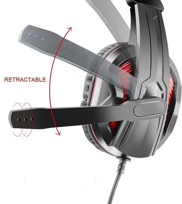 Wolulu AS-51268 Wired 3.5mm Noise Canceling Gaming Headset With Condenser Microphone