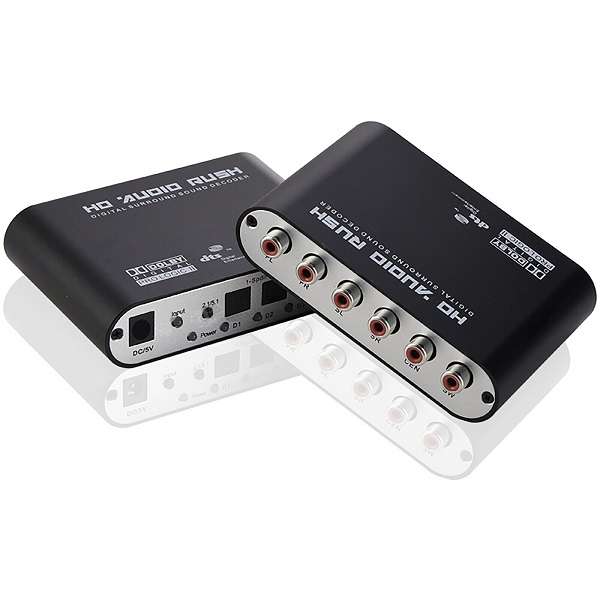 XF0102 HD Audio Rush, Digital Sound Decoder Converter 5.1 Channel