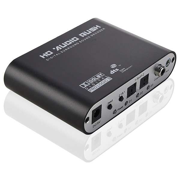 XF0102 HD Audio Rush, Digital Sound Decoder Converter 5.1 Channel