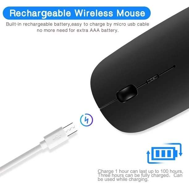 Aerbes AB-DN03 Portable Rechargeable 1200DPI Optical Wireless Mouse