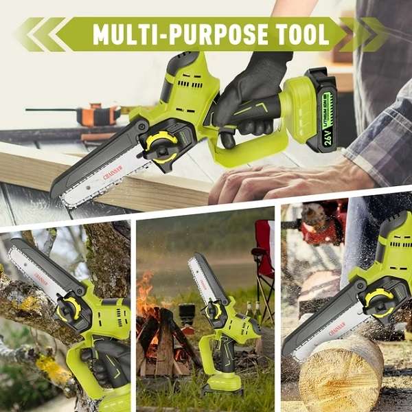 Jiageng JG20375055 Cordless Chain Saw with 2 x 25V 7500mah Battery