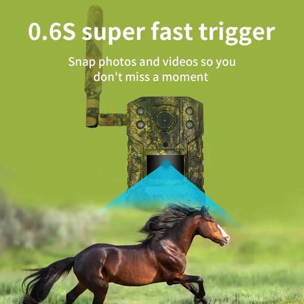 DL4G Rechargeable 4G Sim Card Hunting Trail Camera Ucon App
