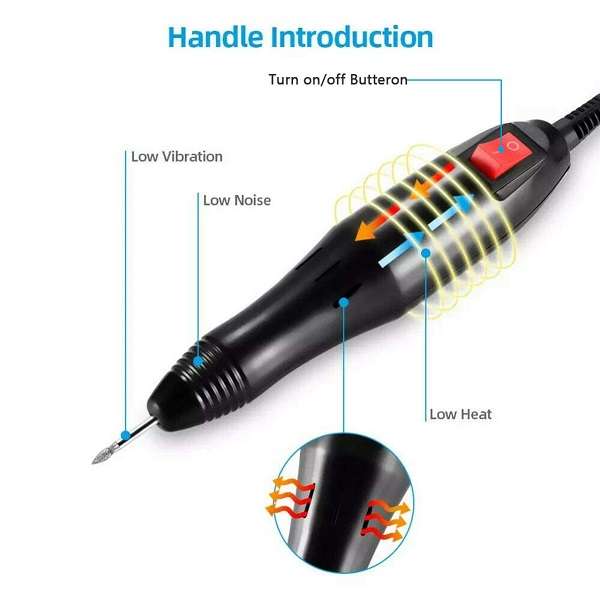 Aorlis AO-78016 Electric Grinder For Gel Nail Polish