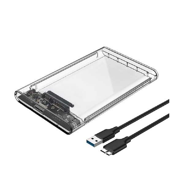 SE-L133 Sata USB 3.0" Hard Drive Enclosure, Clear Case 2.5"