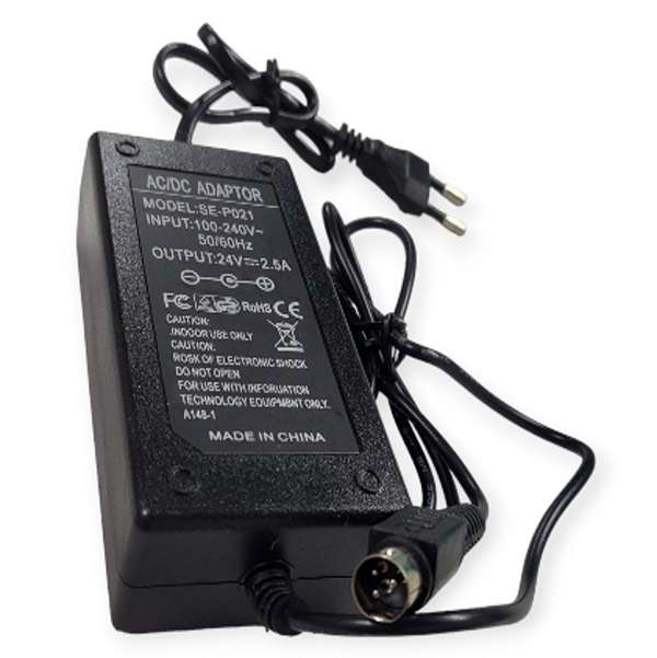 SE-P021 Power Supply 3 Pin 24V 2.5A For Label Printers, POS Systems, Money Counters etc