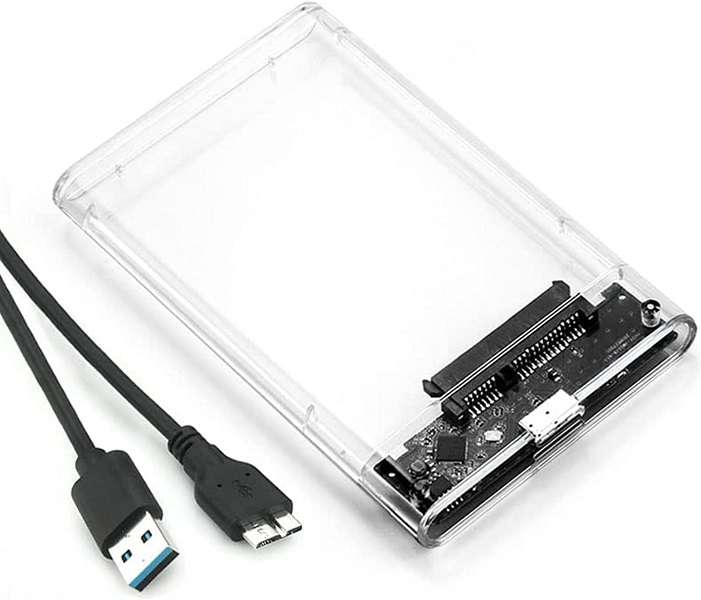 SE-L133 Sata USB 3.0" Hard Drive Enclosure, Clear Case 2.5"