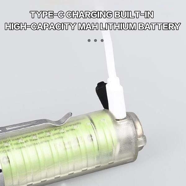 Aerbes AB-SD10 Magnetic Zoom Flashlight With UV Light 6800mah Battery