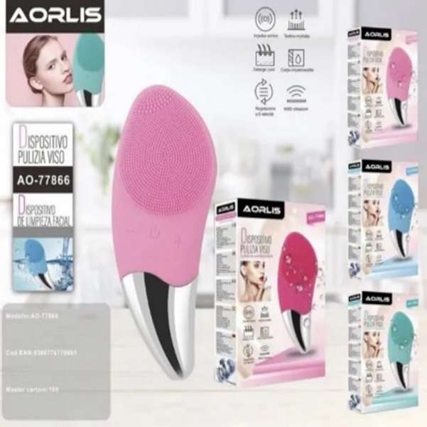 Aorlis AO-77866 Electric, Waterproof Silicone Face Cleaning Brush
