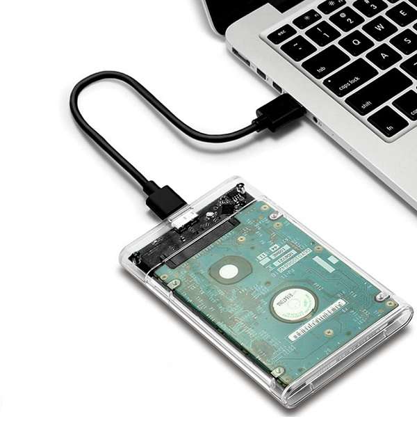 SE-L133 Sata USB 3.0" Hard Drive Enclosure, Clear Case 2.5"