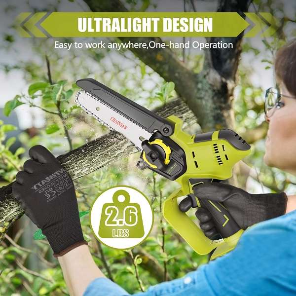 Jiageng JG20375055 Cordless Chain Saw with 2 x 25V 7500mah Battery