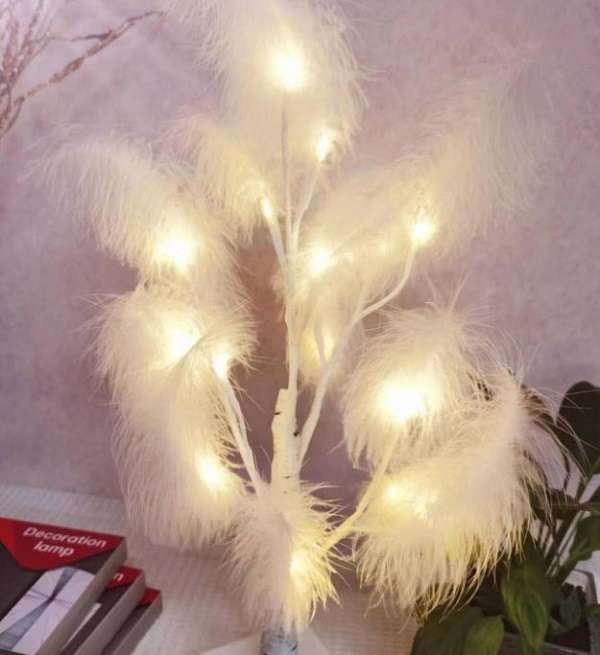 ZYF-111 Feather Tree Light Warm White 48 LED 1.2M
