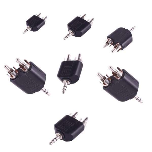 3.5mm To Dual RCA Adapter Pack Of 100
