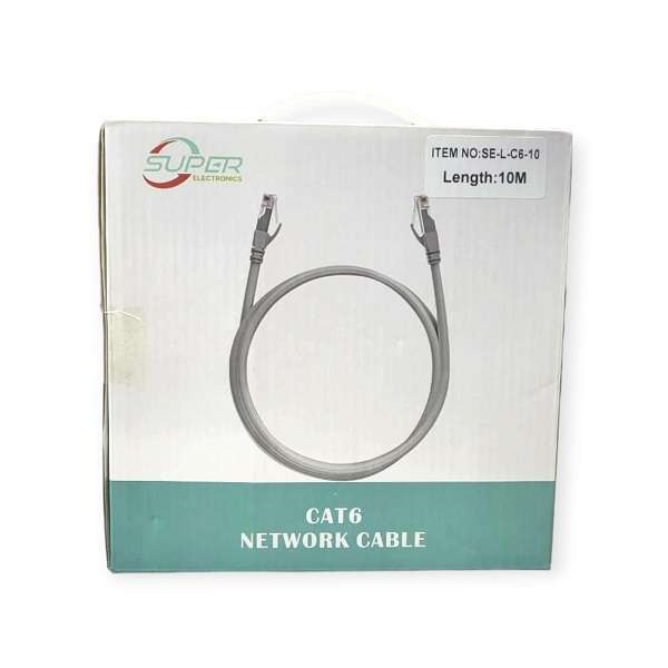 Super Electronics SE-L-C6-10 Cat6 Ethernet Cable 10m