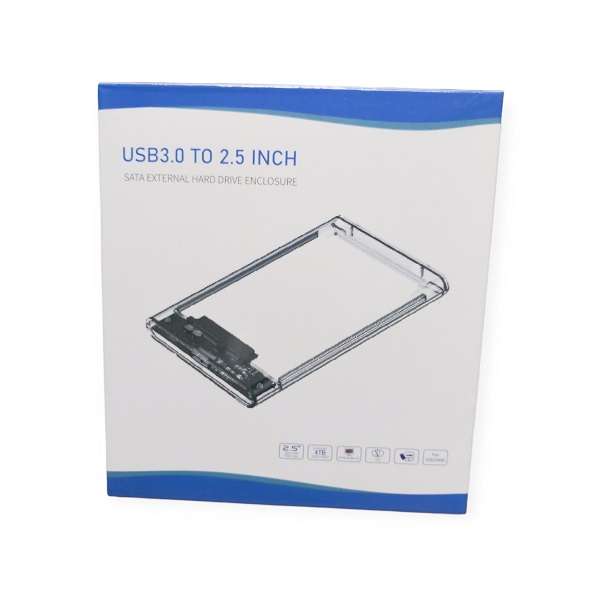 SE-L133 Sata USB 3.0" Hard Drive Enclosure, Clear Case 2.5"