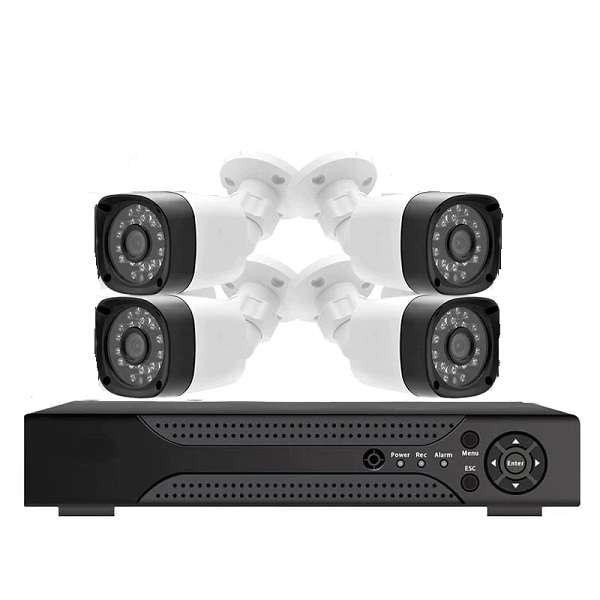 Aerbes AB-JK11 P2P 1080P CCTV AHD 4 Channel Wired DVR Surveillance Kit