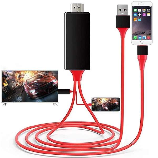 JG20375222 HDMI To 8 Pin Lightning CableI TV AV Adapter For ISO 2m