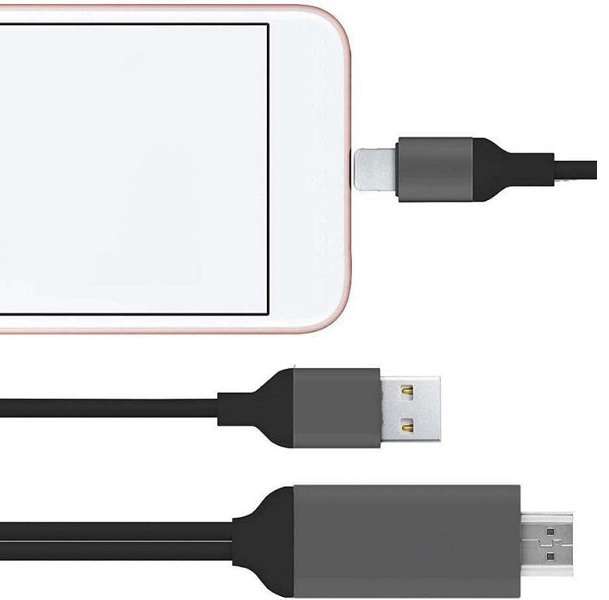 JG20375222 HDMI To 8 Pin Lightning CableI TV AV Adapter For ISO 2m