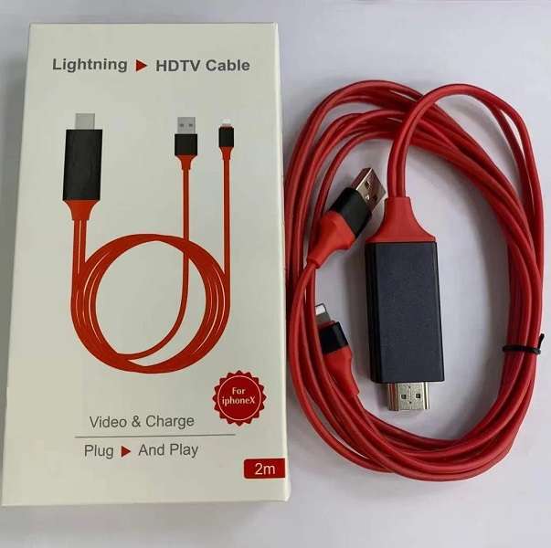 JG20375222 HDMI To 8 Pin Lightning CableI TV AV Adapter For ISO 2m