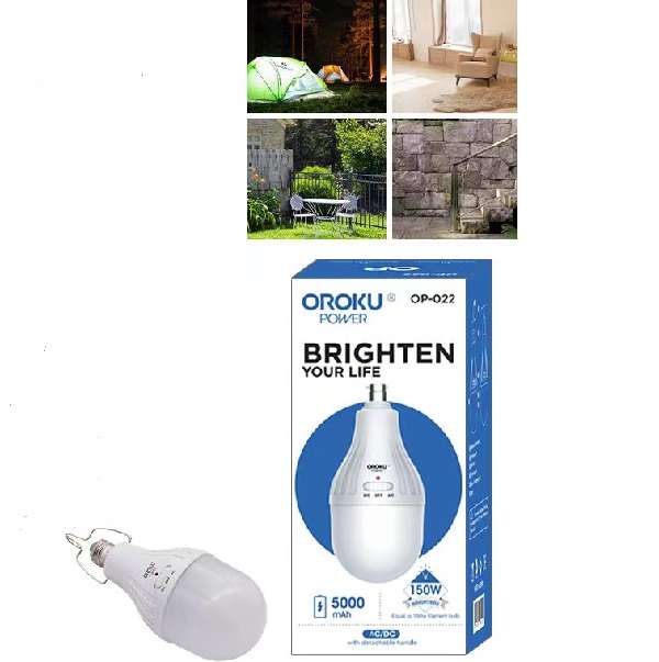 Oroku Power OP-022  Rechargeable Hanging  E27 LED Light Bulb 5000Mah
