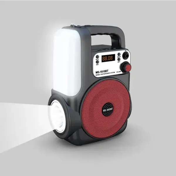 MS-1810BT RGB Multimedia Bluetooth Speaker With USB/SD/FM Radio