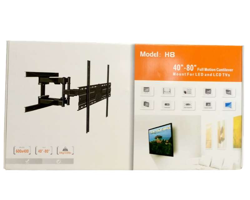 H8 Full Motion Cantilever 40"-80"TV Wall Bracket