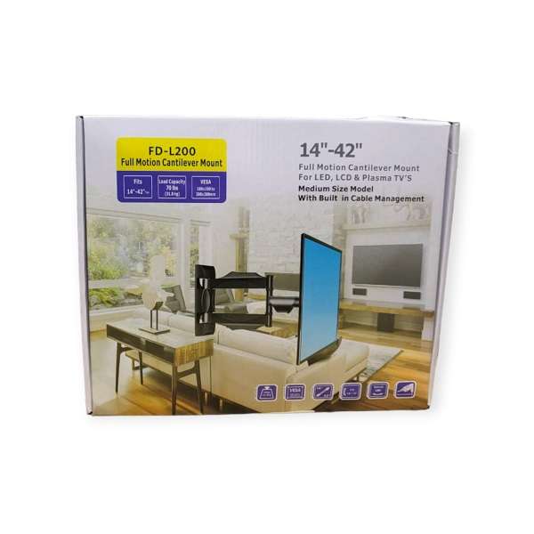 FD-L200 14"-42" Full motion Cantilever Mount TV Bracket