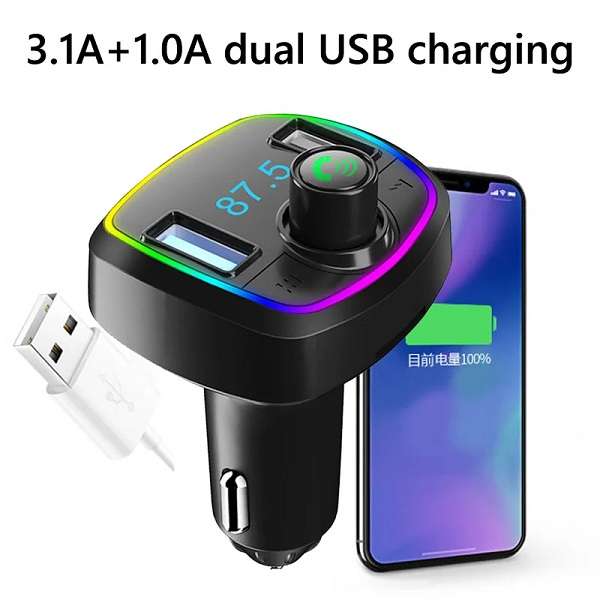 Wolulu AS-50901 Wireless Car FM Transmitter Charger 3.1A