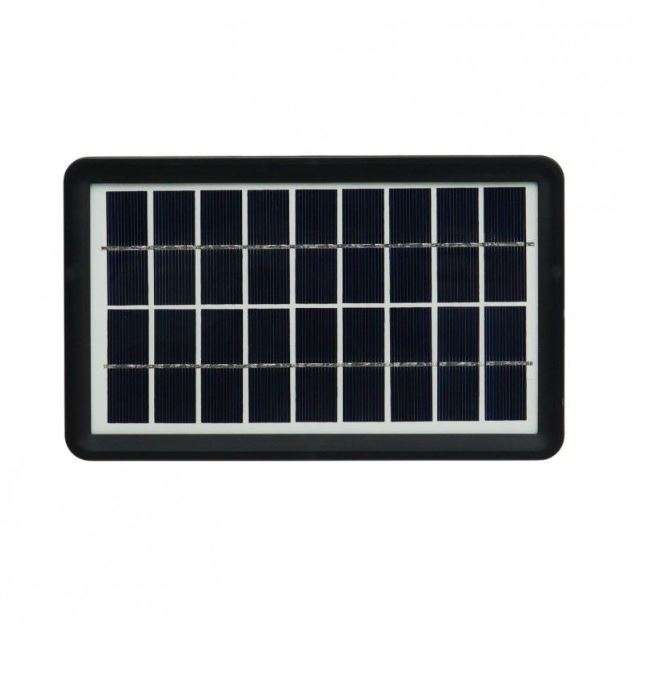 EP-312 Solar Powered 5 Blade Fan With Built-In Speaker And LED Night Light