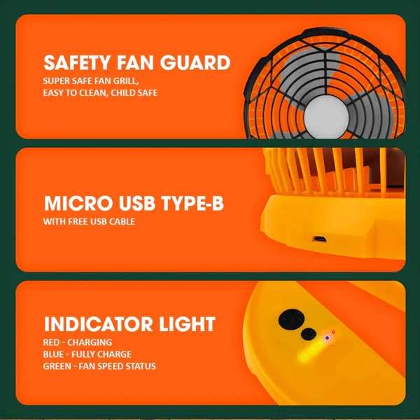 Aerbes AB-FSD03 Mini Desktop Fan 8"