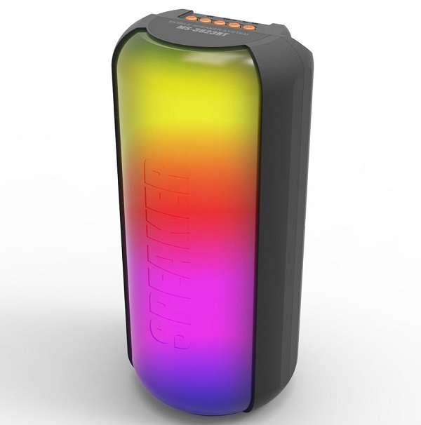 MS-3624BT Bluetooth Speaker With 5 Modes LED Light 6W x 2 BKS-30