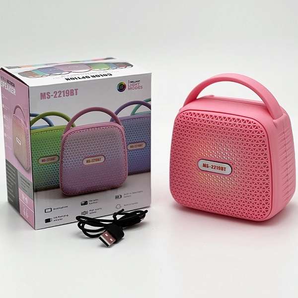 MS-2219BT Bluetooth Speaker With 5 Mode LED Light